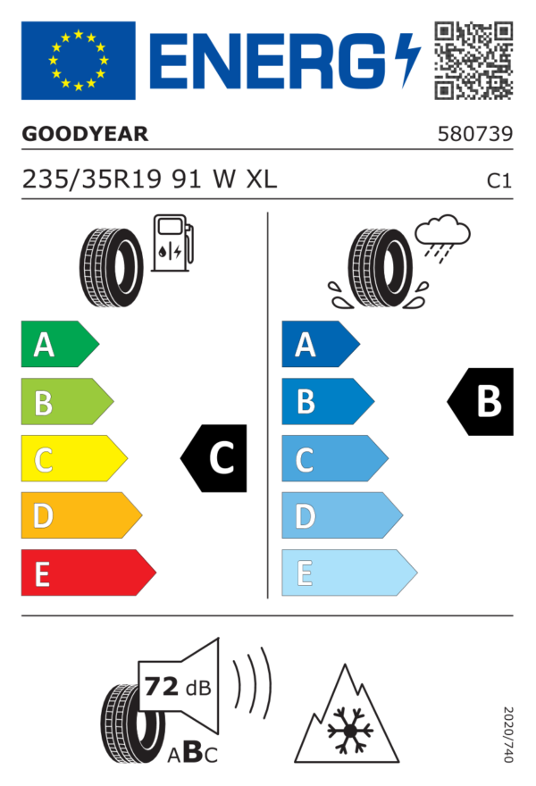 235/35 R19 91W GOODYEAR ULTRAGRIP PERFORMANCE 3 XL - immagine 2