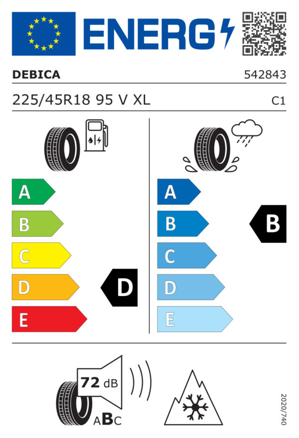 225/45 R18 95V DEBICA FRIGO HP2 XL - immagine 2