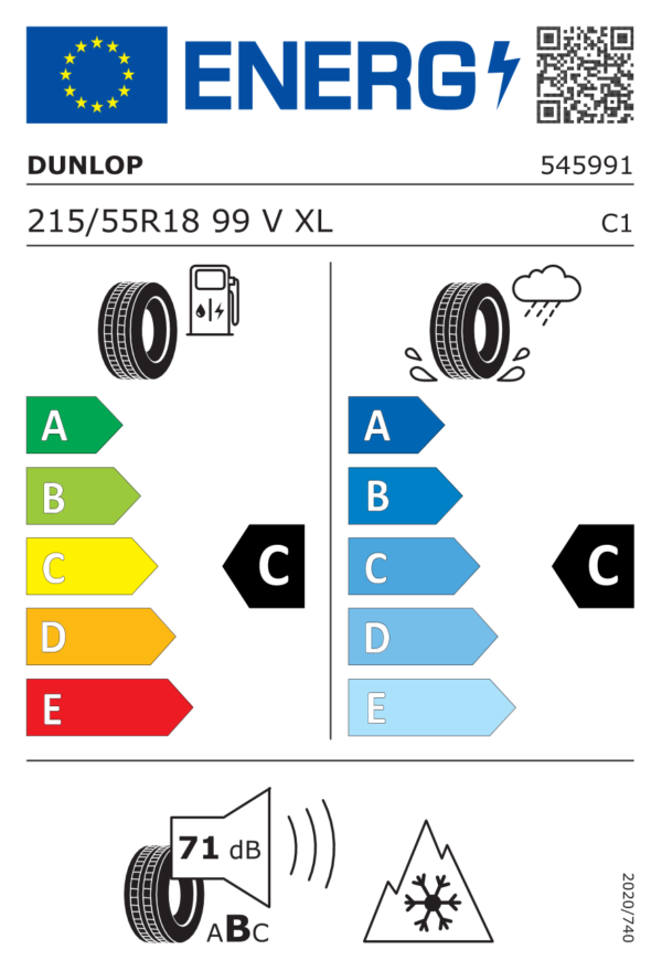 215/55 R18 99V DUNLOP WINTER SPORT 5 SUV XL - immagine 2