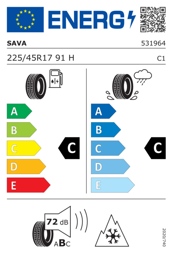 225/45 R17 91H SAVA ESKIMO HP2 - immagine 2